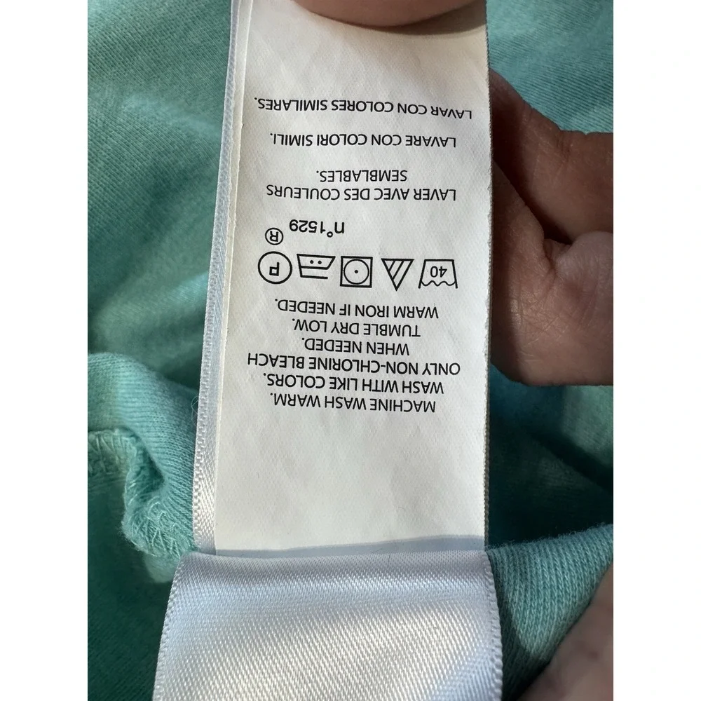 Polo Ralph Lauren Men's Shirt Aqua Green Short Sleeve Size Medium - Picture 9 of 12